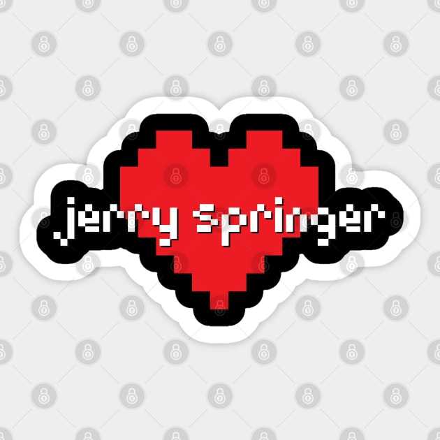 Jerry springer -> pixel art Sticker by LadyLily